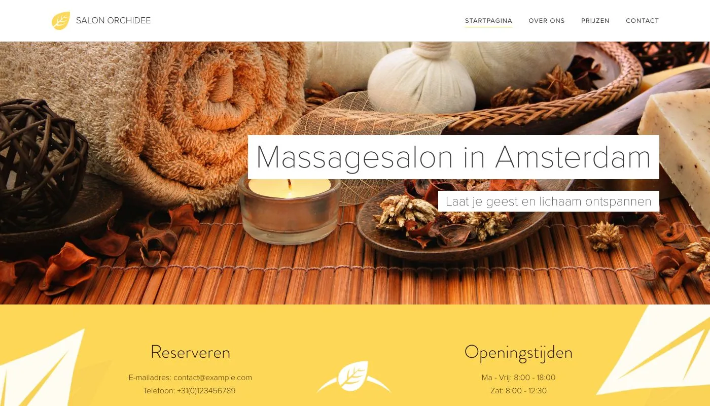 massagesalon website